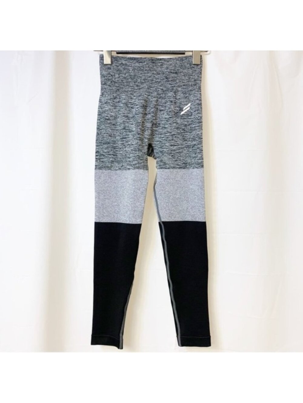 Do You Even Trinity Seamless Leggings Black Grey XS